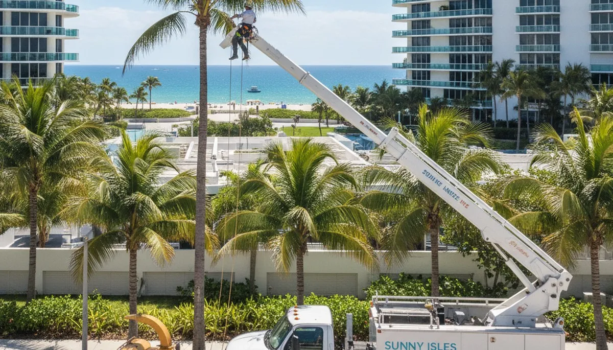 Professional tree removal service in Miami Beach FL by local certified arborists